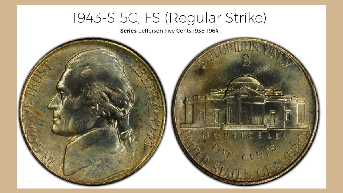 1943-S Jefferson Nickel