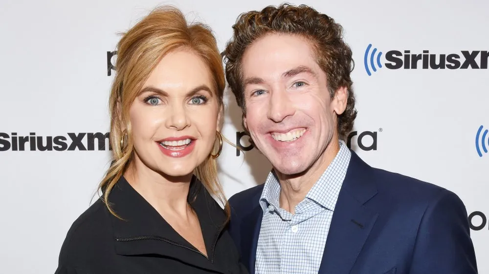 Joel Osteen and his wife in the photo