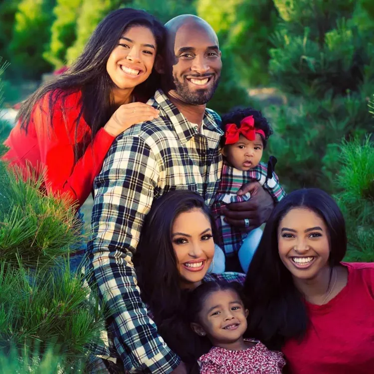 Kobe and Vanessa Bryant with their four daughters. Photo: Vanessa Bryant/Instagram