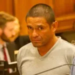 Leovando Moreno, 37, is arraigned at Brooklyn Criminal Court Monday evening after being arrested for beating the boyfriend of the 46-year-old woman his accomplice was raping in Coney Island on Sunday night.