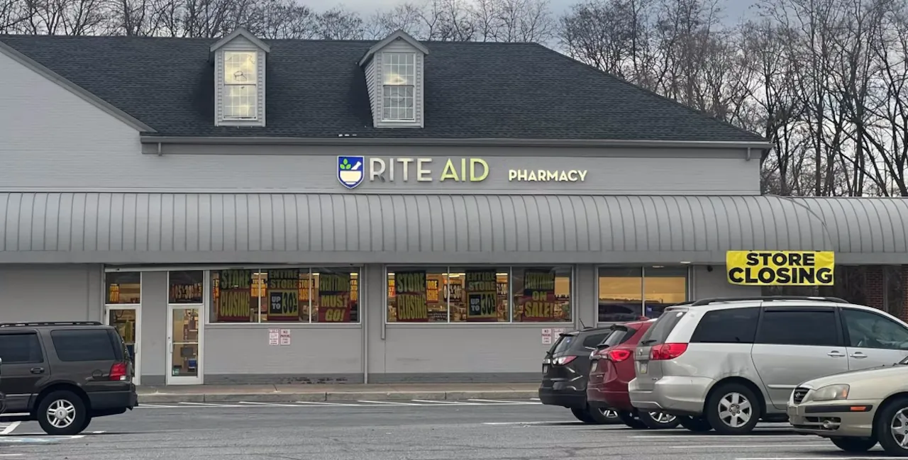 Rite Aid announced it will close 117 of its 121 stores in the state by the end of next month.