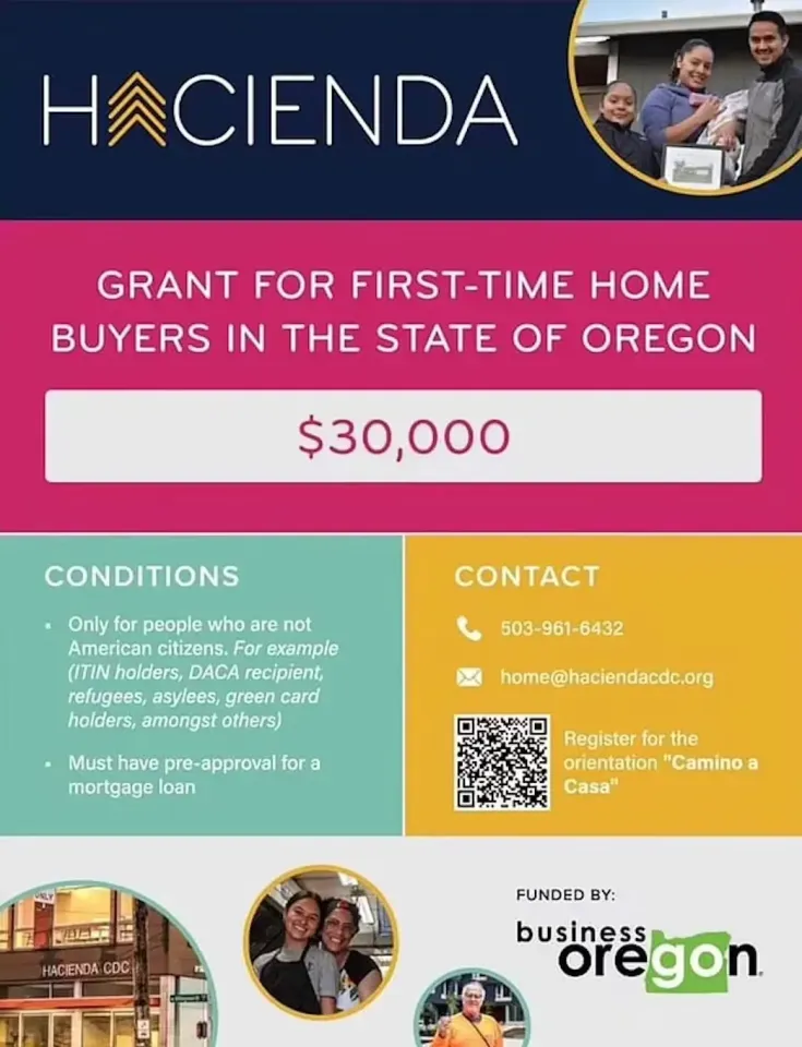 There was confusion when the program first launched as a flyer said the program was for non-US citizens onlyCredit- Hacienda CDC