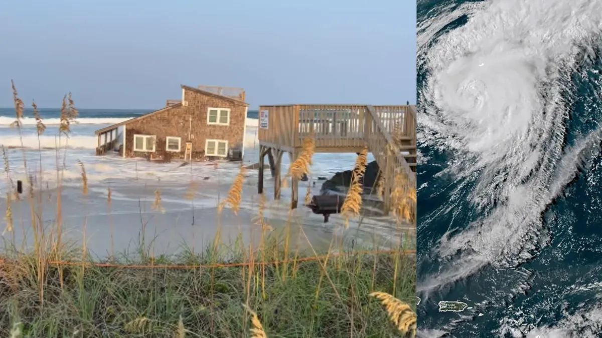 Video: Hurricane Ernesto Triggers Rodanthe House to Collapse into the Sea in North Carolina