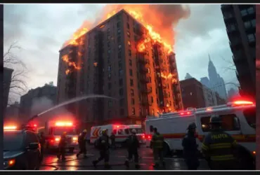 15 injured in apartment fire in Upper Manhattan, New York