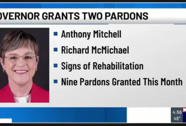 Kansas Governor issues two additional pardons ahead of the holiday season