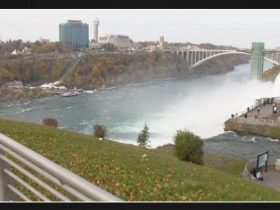 Police report tragic deaths of mother and two children who fell over safety rail at Niagara Falls