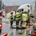 Tractor-Trailer Crash on I-435 Near Midland Drive Causes Injuries and Traffic Delays