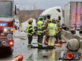 Tractor-Trailer Crash on I-435 Near Midland Drive Causes Injuries and Traffic Delays