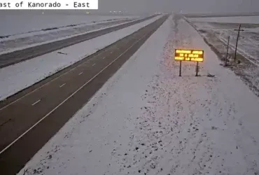 Winter Storm Closes I-70 in Northwest Kansas, Bringing Heavy Snow